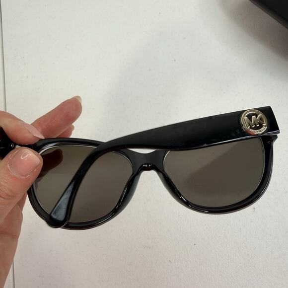 Michael Kors Women’s Sunglasses FRAMES ONLY Brown Gold Logo Cateye Shape - Picture 9 of 13